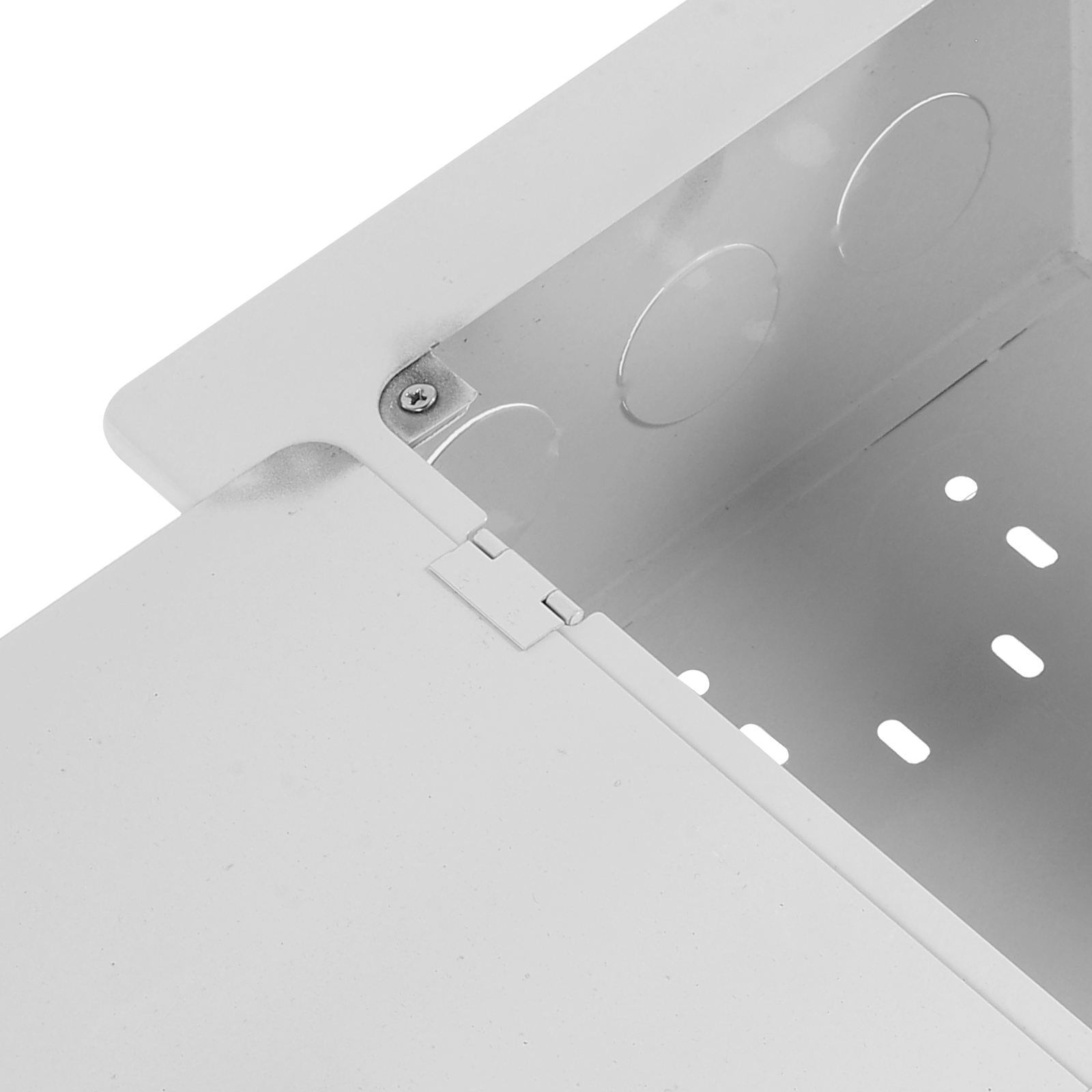PBPBOX White Metal Electrical Box for Outdoor Use Weatherproof Breaker Box for Home