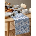 thumbnail image 6 of nqOlkjepod Blue Coastal Table Runner 120 Inches Long Farmhouse Dress Scarves, Starfish Ocean Shell Vintage Conch Dining Tablerunner for Coffee Table/Kitchen Island/Party Décor, 13" x 120", 6 of 8