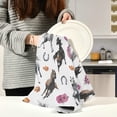 thumbnail image 3 of Flowers Wild Horse Dish Towels Set of 6, Vintage American West Washable Tea Towels Dishcloths Lint-Free 18x28 Inch Fast Drying for Kitchen Restaurant Bar Clean, 3 of 7