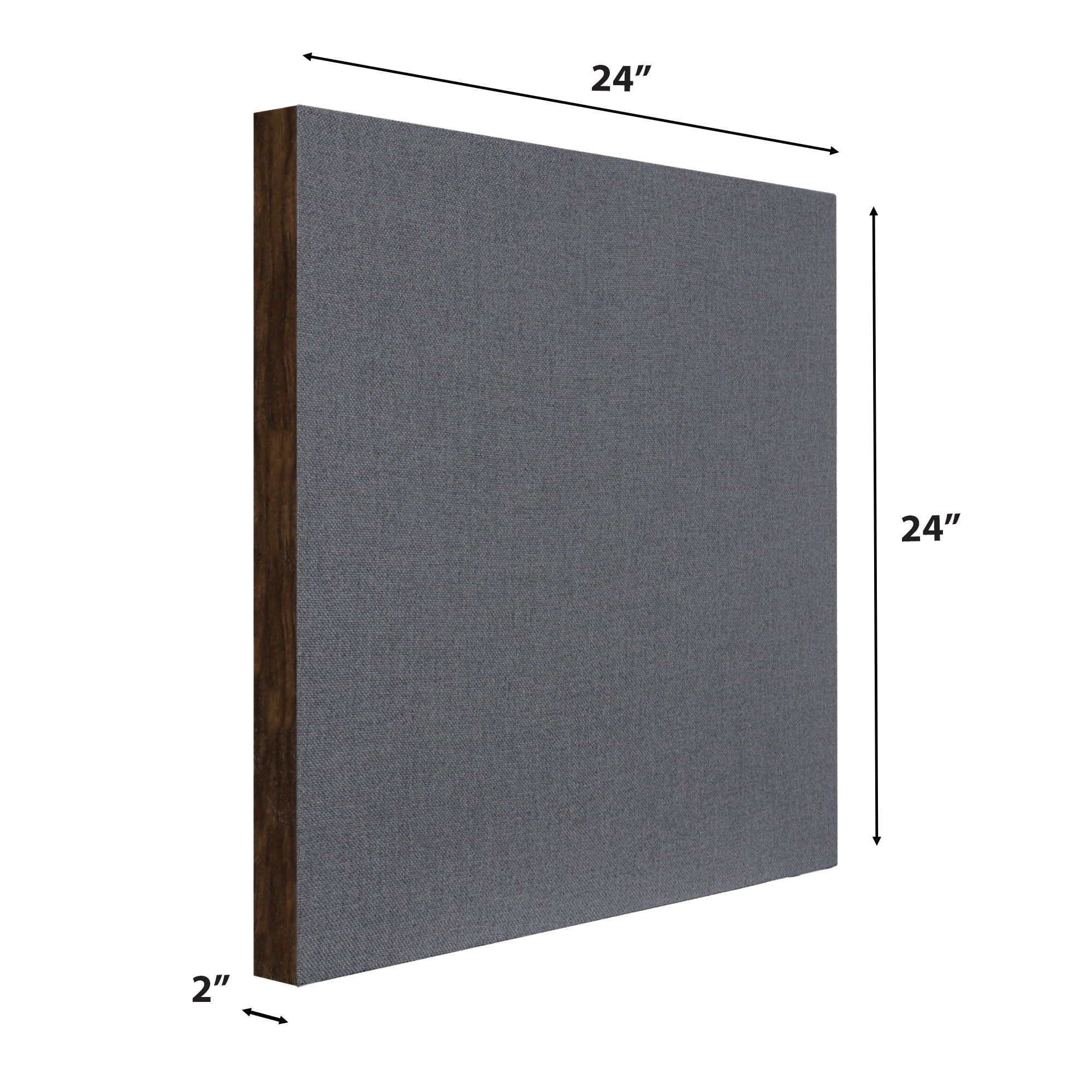 ATS Acoustics Ceiling Acoustic Tile 24"x24"x2" Sound Absorbing Drop Grid Panel For T-Bar Drop Ceiling Noise Reduction (Warm Grey)