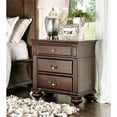 thumbnail image 3 of Bowery Hill 3-Drawer Traditional Solid Wood Nightstand in Walnut, 3 of 14