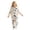 B-Beige168, variant on JAJAHO Girls Flannel Fluffy Pajama Cute Print Long Sleeve Button Down Sleepwear 2 Piece Pjs For Kids 18M-13Y