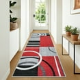 thumbnail image 5 of Modern Washable Area Rugs, Contemporary Geometric Circles Carpet with Non-Slip Backing, 5 of 8