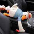 thumbnail image 4 of Cartoon Hanging Plush Napkin Holder Car Headrest Tissue Box Tissue Dispenser Plush Duck Pattern Paper Case Tissue Holder, 4 of 4