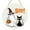 White, variant on RUIG Halloween Door Decorations Cute Pumpkin Decor Happy Halloween Sign Wooden Wreaths for Front Door Hanger Bat Ghost Pumpkin Hanging Sign Wreath for Porch Wall Indoor Home Decor