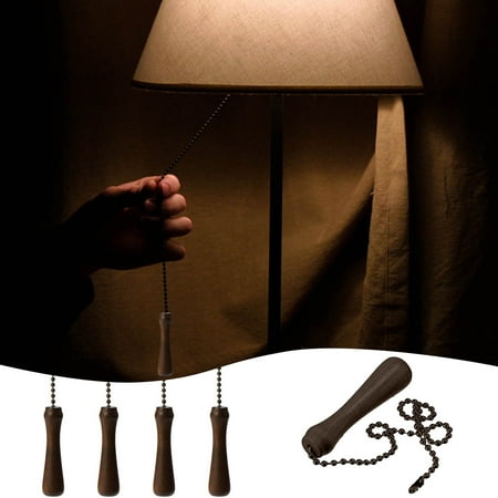 

Ceiling Fan Zipper Stainless Steel Zipper Retro Ceiling Lamp Wooden Chain Extender Wooden Lighting Ceiling Fan Zipper