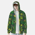 thumbnail image 2 of Kdxio Cactus 1 Print Women Men Sun Protection UPF 50+ Jackets Zip Up Long Sleeve Hoodie Hiking Lightweight with Pockets, 2 of 7