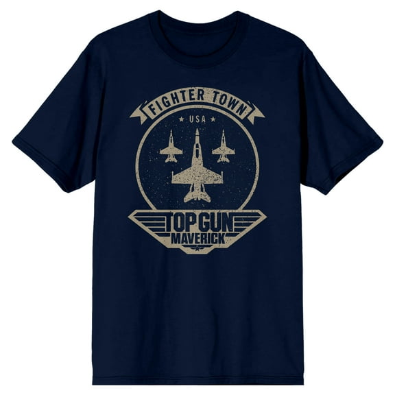 Top Gun Maverick Fighter Town Jets Men's Navy T-shirt-Medium