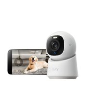 eufy Indoor Cam E30, Latest Generation, 4K UHD Security Camera, 360 Pan-Tilt, Color Night Vision, AI Detection for Human/Pet/Audio/Crying, Human/Pet Auto Tracking, Works with Homekit|Spingtok