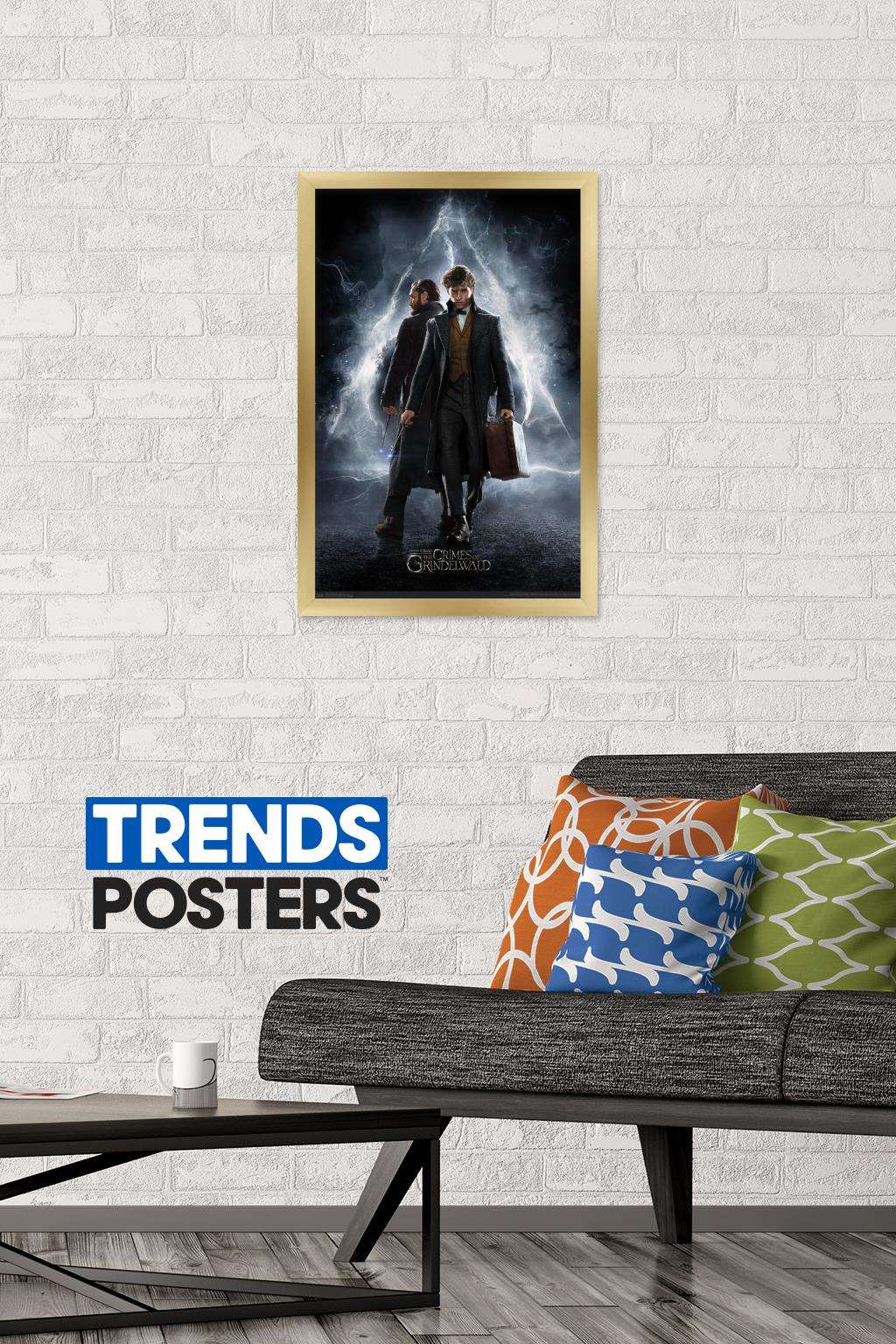 Fantastic Beasts: Crimes Of Grindelwald - Teaser Wall Poster, 14.725" x 22.375", Framed
