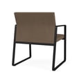thumbnail image 5 of Gansett Reception Waiting Room Oversize Guest Chair / Black Steel / Brown, 5 of 5