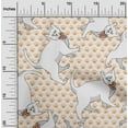 thumbnail image 2 of oneOone Rayon Off White Fabric Kawai Sewing Craft Projects Fabric Prints By Yard 56 Inch Wide, 2 of 5