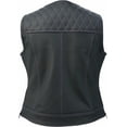thumbnail image 3 of Z1R Werk Womens Leather Motorcycle Vest Black MD, 3 of 3