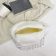 thumbnail image 5 of Bolso Bolsos de hombro informales suaves y esponjosos con cadena de felpa para mujer (blanco), 5 of 8