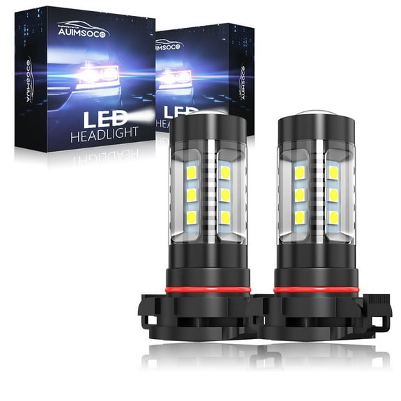 For Chevy Suburban 1500 2500 2007-2010 2011 2012 2013, 2Pcs 5202/H16 LED Fog Light Bulbs 6000K Xenon White 4000lm Super Bright 300% Brighter