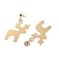 thumbnail image 3 of Gold Color Alloy cuelga los pendientes navideños Girls, 3 of 7