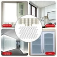 thumbnail image 5 of 50 Pack Plastic Glass Retainer Clips with Screws for Cabinets, 5 of 5