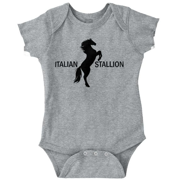 Brisco Brands Italian Stallion Adorable Stud Baby Bodysuits for Boys