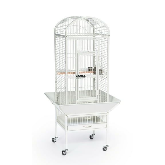 Prevue Pet Products Small Dome Top Bird Cage - Chalk White 34512