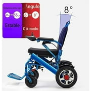 Pcmos Powered Electric Wheelchair Folding Medical Mobility Old Elderly Disabled Aid Motorized Blue