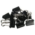 Officemate Mini Binder Clips, Black, 144 Pack (12 Boxes of 1 Dozen Each) (99010)