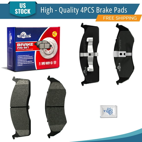 YXPCARS 4PCS Front Brake Pads (D591), Ceramic Pads for Chrysler 300M Concored Grand Voyager Intrepid LHS New Yorker Town & Country Voyager Prowler Dodge Caravan Grand Caravan Intrepid