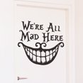 thumbnail image 1 of Adhesivos de pared We're All Mad Here para Halloween, cara sonriente, 43 x 43 cm, 1 of 1