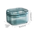 thumbnail image 4 of Denture Retainer Storage Box, Portable Orthodontic Organizer, Clear Acrylic Material, 6-Compartment Design, for Travel-Office Use, Retainer Cleaning Solution Compatible, Arch Expander Safe, Akmoler, 4 of 8