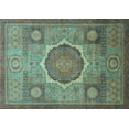 thumbnail image 1 of Ahgly Company Indoor Rectangle Oriental Light Blue Modern Area Rugs, 8' x 12', 1 of 4