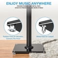 thumbnail image 3 of Soportes de altavoz de suelo YOMT Universal de 28 pulgadas para 10 kg, color negro, 3 of 7