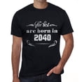 thumbnail image 1 of T-Shirt Graphique pour Homme les Meilleurs Sont Nés en 2040, 1 of 7