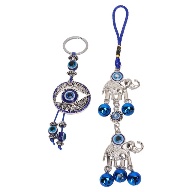 Adorno colgante para coche con ojo azul llavero de ojo azul de metal de la suerte para oficina ANGGREK Otros