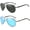 Blacksilver+blue, variant on 2 pack Polarized Aviator Sunglasses for Men Women Metal Flat Top Sunglasses lightweight Driving Outdoor