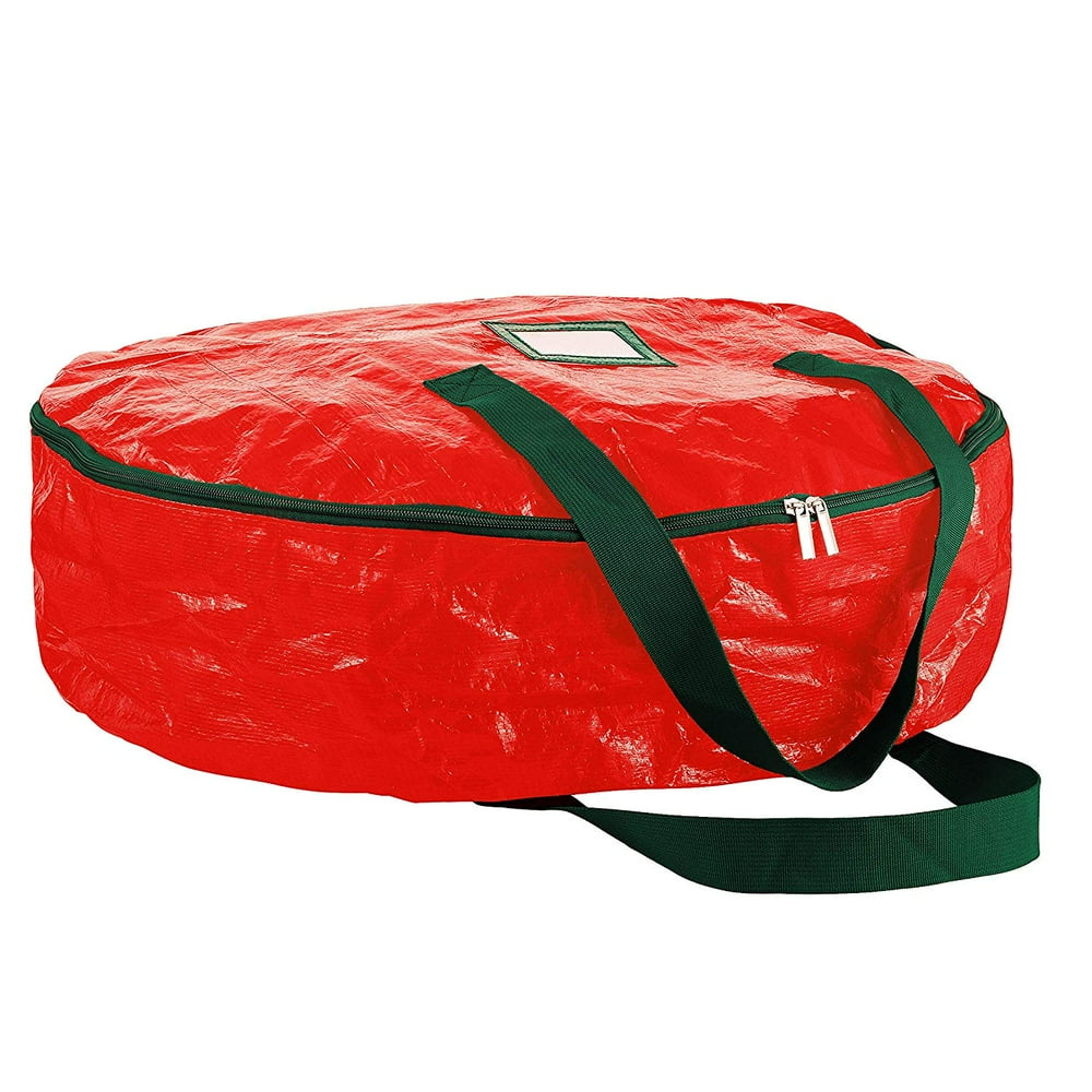ZOBER Christmas Wreath Storage Container 30" - Water-Resistant Fabric ...