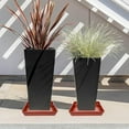 thumbnail image 4 of vnanda Planting Tray for Pots Square Plastic Plant Tray Set 5 Durable Waterproof Flower Pot Trays for Indoor Outdoor Plants Drainage Tray for Pots Planter, 4 of 7