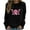 #1 Black, variant on Luxalzxs Breast Cancer Survivor Sweatshirts for Women Pink Ribbon Pullover Sweatshirts October Breast Cancer Theme Sweatshirt