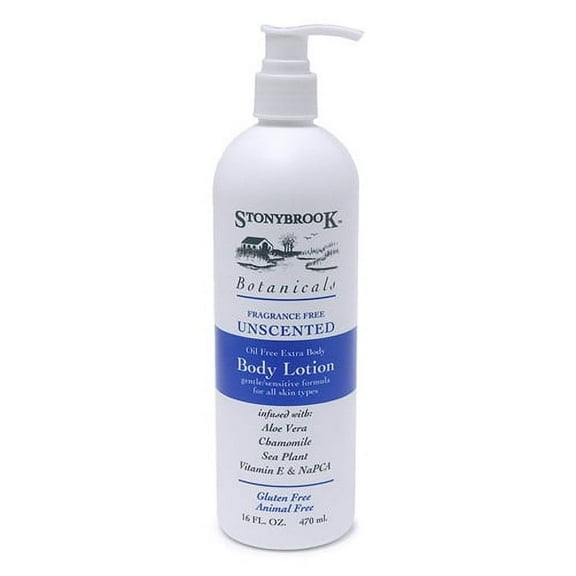 Stonybrook Botanicals Oil Free Body Lotion, Fragrance Free - 16 Oz, 3 Pack