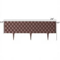 thumbnail image 7 of Set of 8 Pcs Decorative Rattan-Inspired Plastic Landscape Edging and Garden Fence Borders in a Rich Coffee Hue for Lawn, Outdoor Patio, Garden, and Flower Bed, 7 of 7