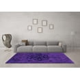 thumbnail image 3 of Ahgly Company Indoor Rectangle Abstract Purple Modern Area Rugs, 7' x 10', 3 of 4