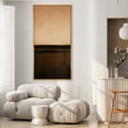 thumbnail image 2 of Large Framed Canvas Print Brown Abstract Modern Wall Art Neutral Decorative for Living room Bedroom - 60"x30" Natural Frame, 2 of 7