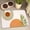 02Orange, variant on Dog Food Mats for Floors Waterproof, Pet Water Bowl Mats Pet Feeding Absorbent Placemats Flower 12 * 20 inch