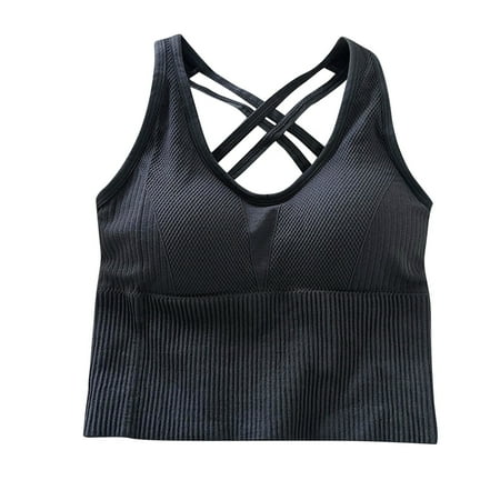 

Sehao Best Bras for Women Sports Bras for Women Padded Workout Tops Support Crop Tops for Women Polyester Push Up Bras for Women