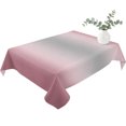 thumbnail image 2 of Grey Light Pink Ombre Table Cloth Waterproof Tablecloths, Modern Abstract Art Gradient Tablecloth Dining Table Cover for Kitchen Party Tabletop Outdoor, Rectangle Tablecloth 52x70 Inch, 2 of 9