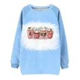 thumbnail image 4 of IROINNID Christmas Sweatshirts for Women Full Sleeve Crewneck Tops Loose Shirts Blouse Christmas Sweatshirt,Blue, 4 of 4