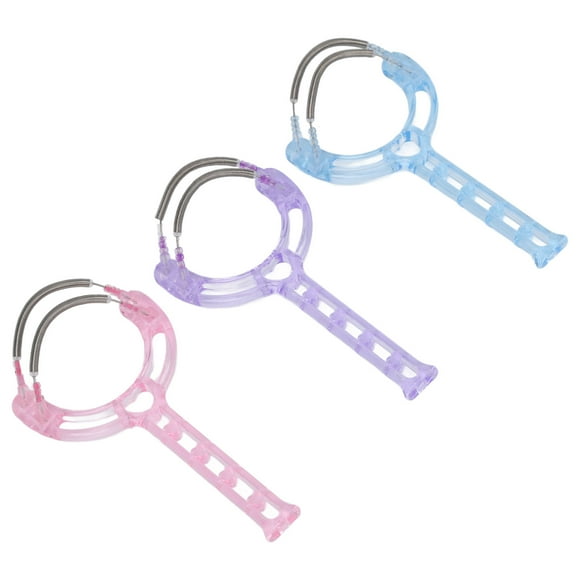 Removedor de vello facial manual con resorte, depilación facial de 3 piezas Enhebrador de vello facial con resorte Depilación facial Diseño de última generación con resorte