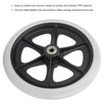 thumbnail image 3 of Ruedas delanteras de Silla de Ruedas, Ruedas para Sillas de Ruedas con Discapacidad Sin Deslizamiento Sin Deslizamiento, Goma Que Ahorran Mano de Obra para Vehículos, 3 of 7