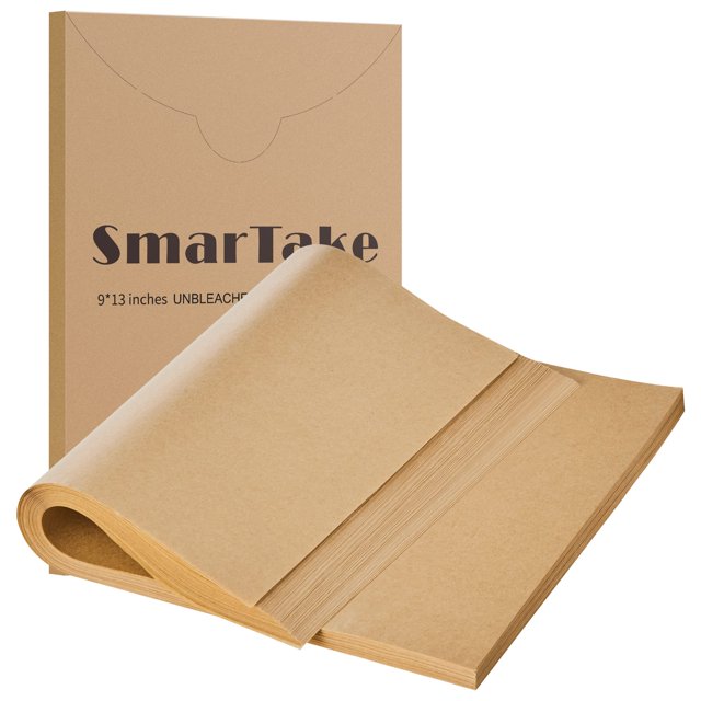 Bandejas para hornear de papel pergamino SMARTAKE, 200 unidades, 23 x 33 cm