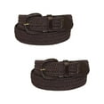 thumbnail image 1 of CTM® Ceinture Tressée Élastique avec Boucle Couverte (Lot de 2) (Hommes), 1 of 3