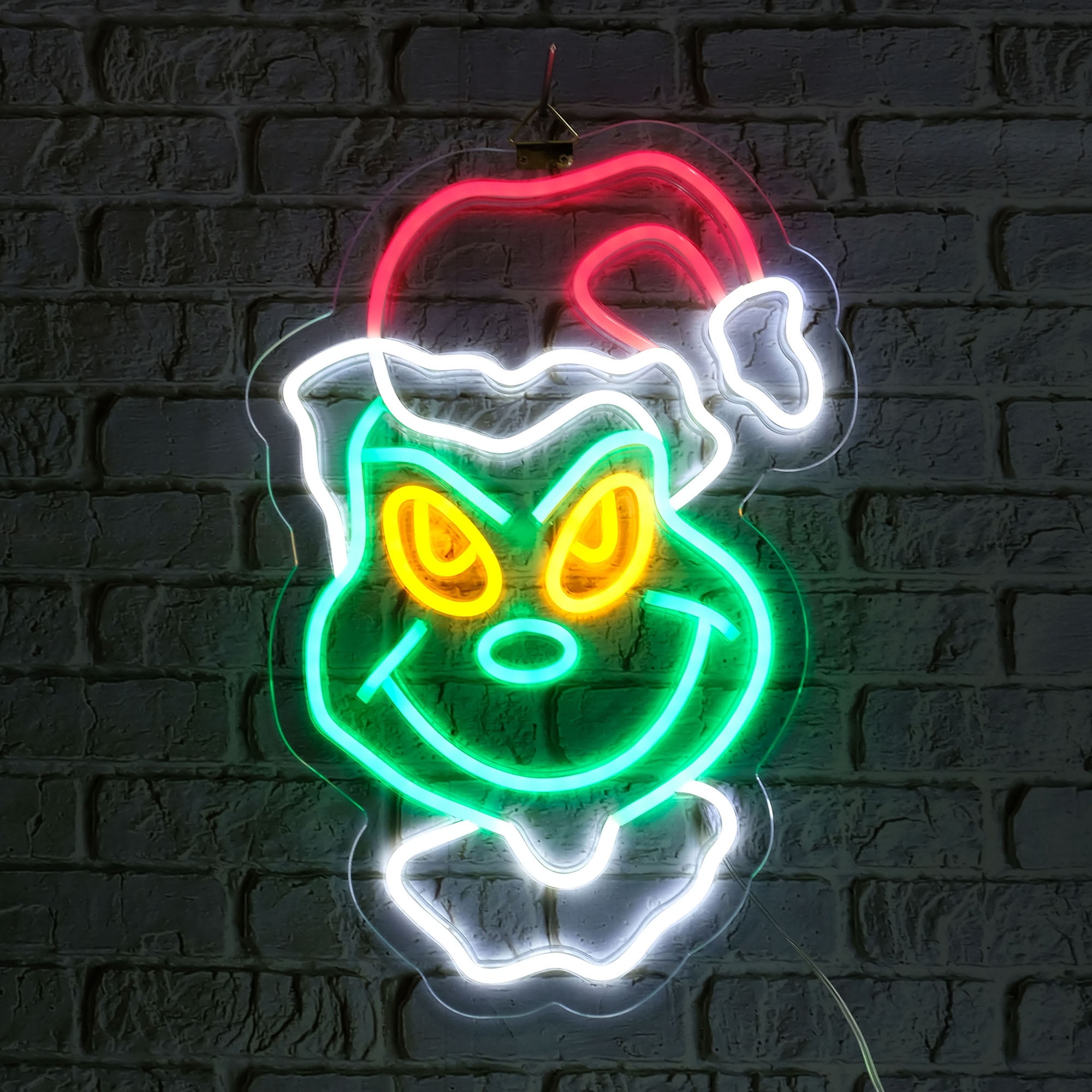 Dr. Seuss' How The Grinch Stole Christmas Neon Tube Light up Hanging Wall Decor by Ruz