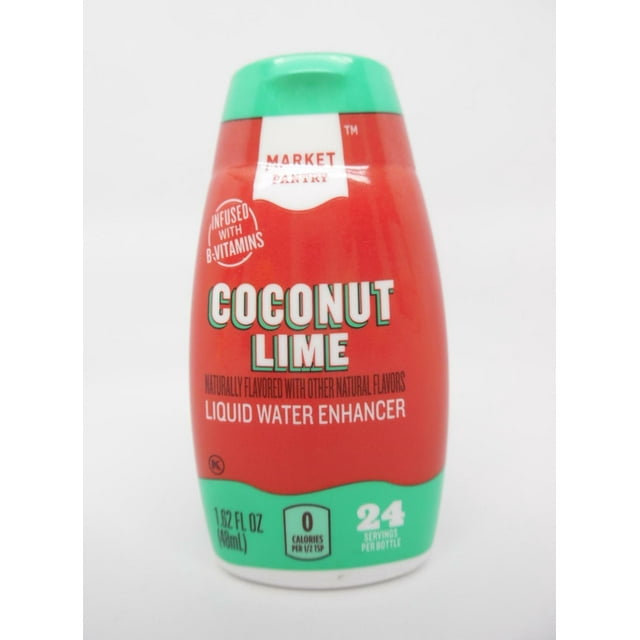 Market Pantry Coconut Lime Liquid Water Enhancer BVitamin Drops 1.62